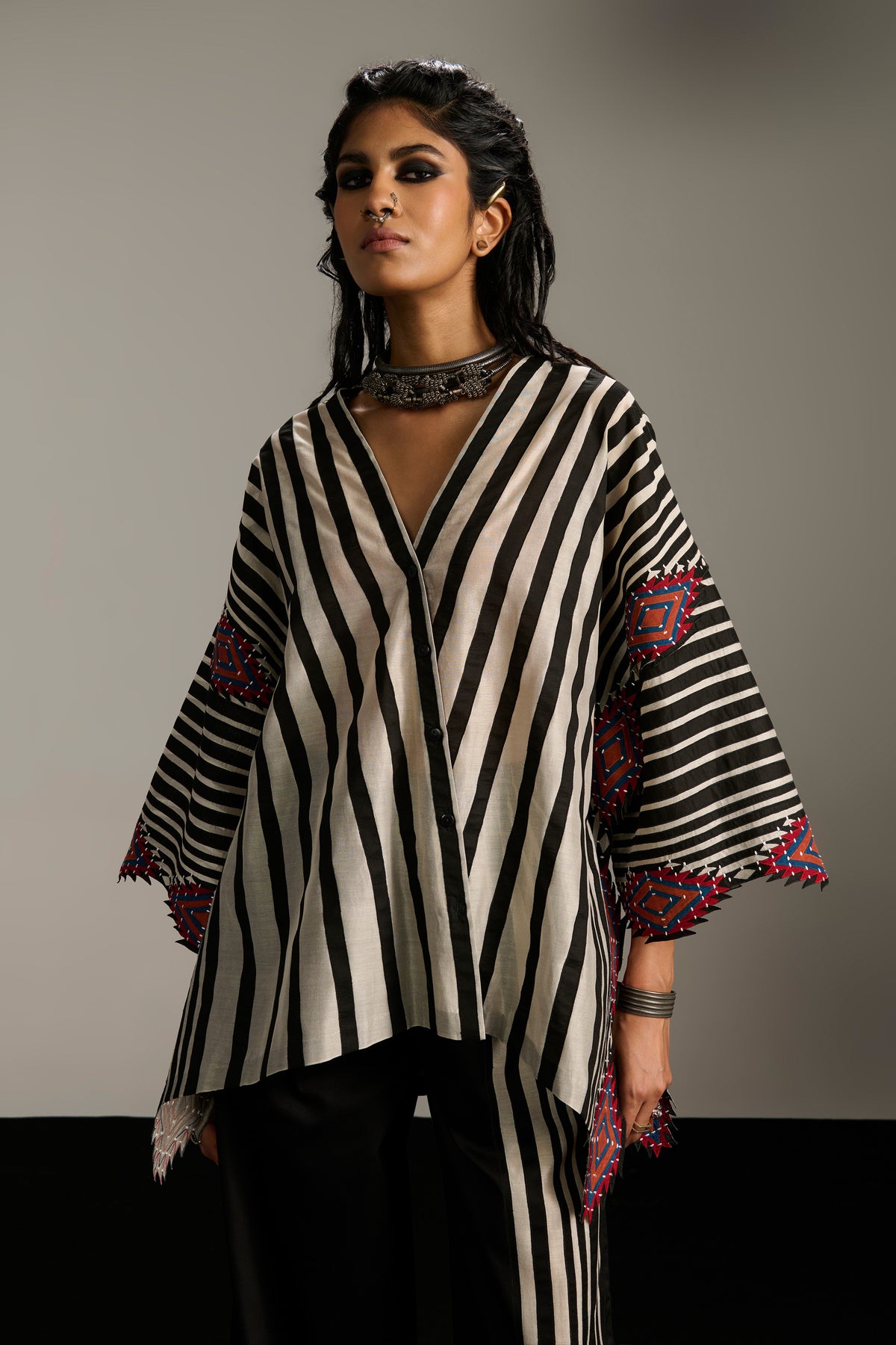 WRAP OVERLAP SHIRT