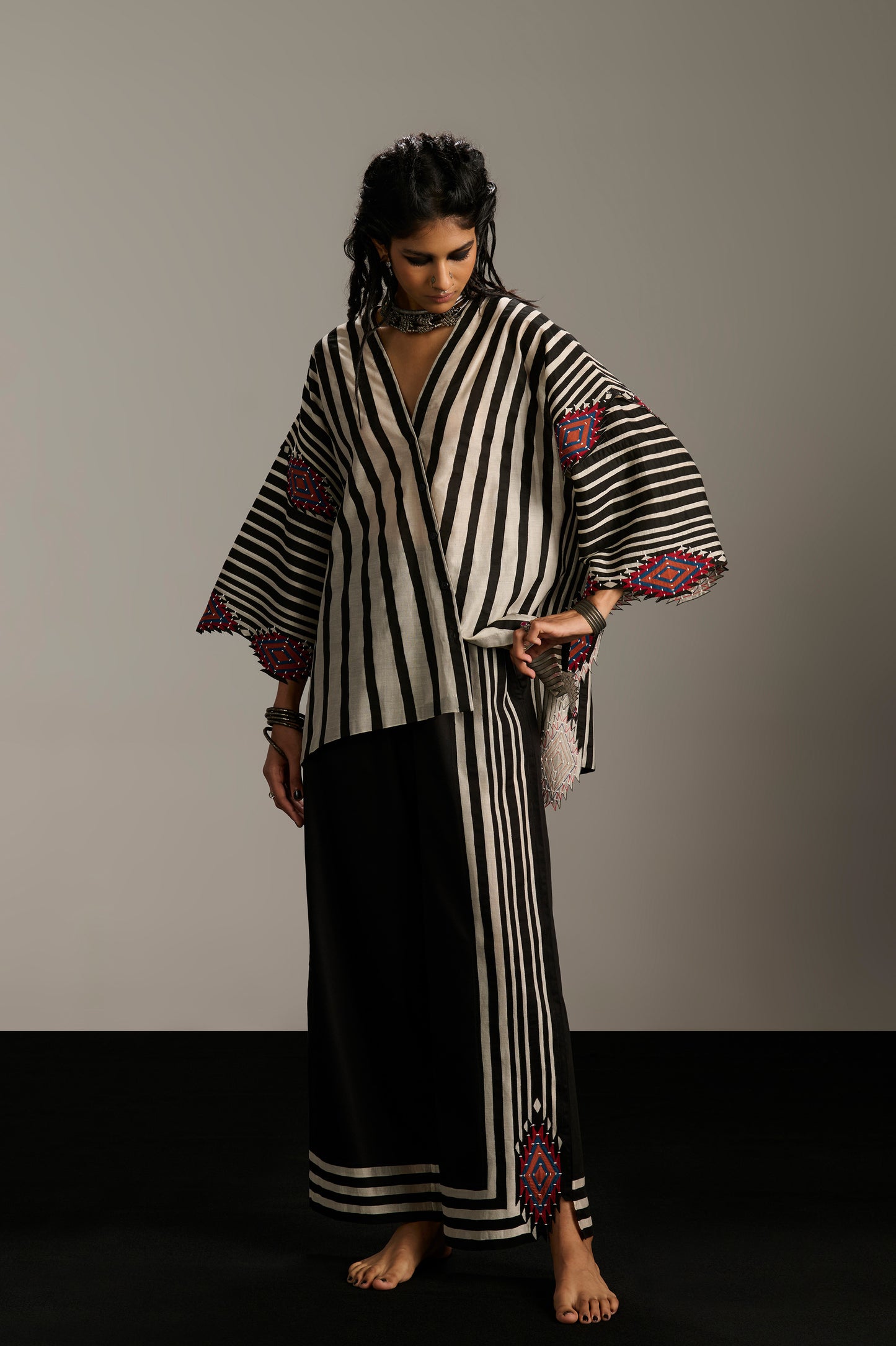 WRAP OVERLAP SHIRT