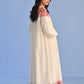 CUTWORK YOKE DRESS