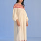 CUTWORK YOKE DRESS