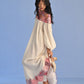 CUTWORK YOKE DRESS
