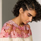 YOKE FLORAL CUTWORK SHIRT