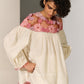 YOKE FLORAL CUTWORK SHIRT