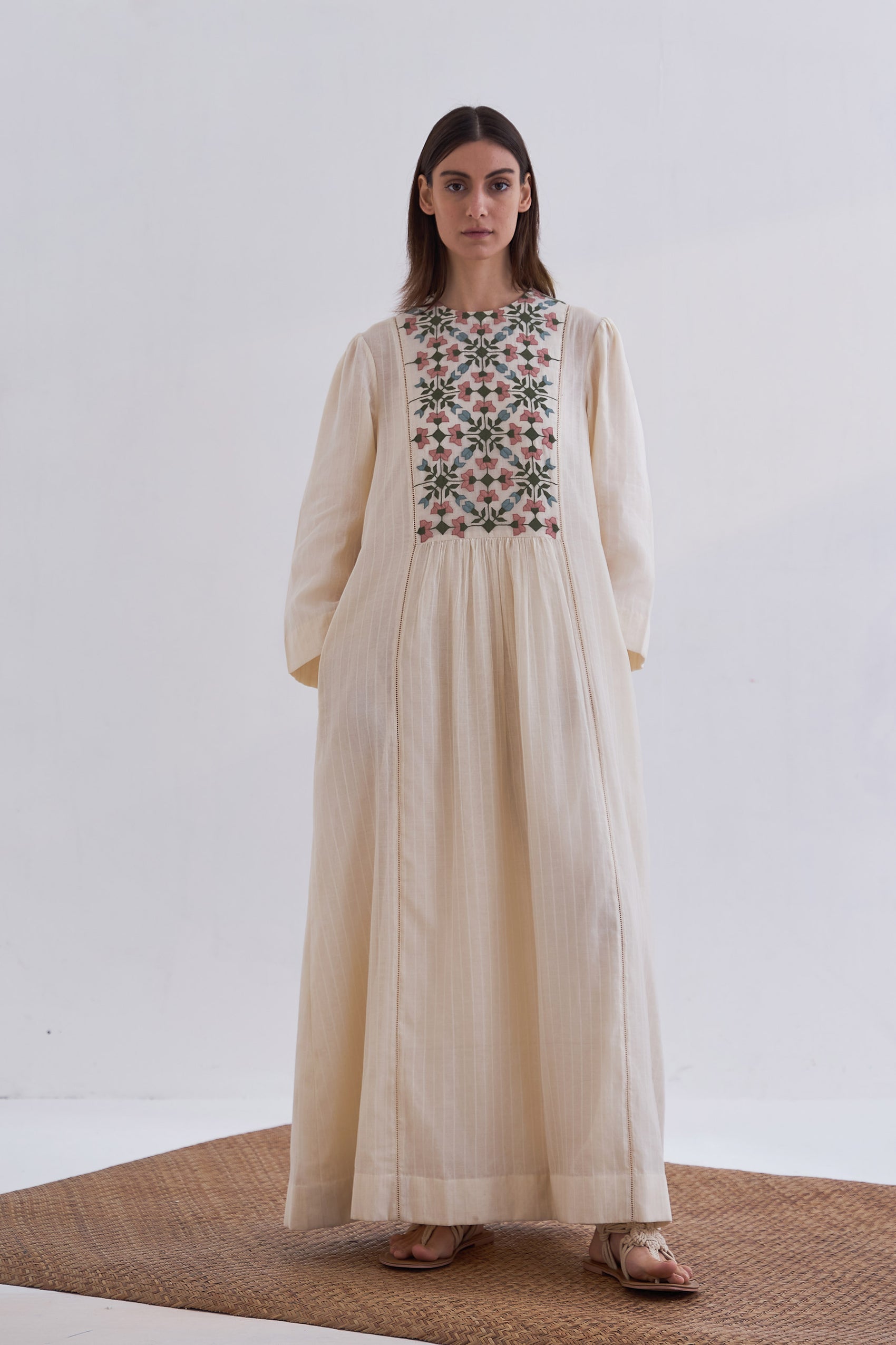 YOKE GATHER DRESS
