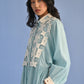 CUTWORK YOKE SHIRT DRESS
