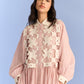 CUTWORK YOKE SHIRT DRESS