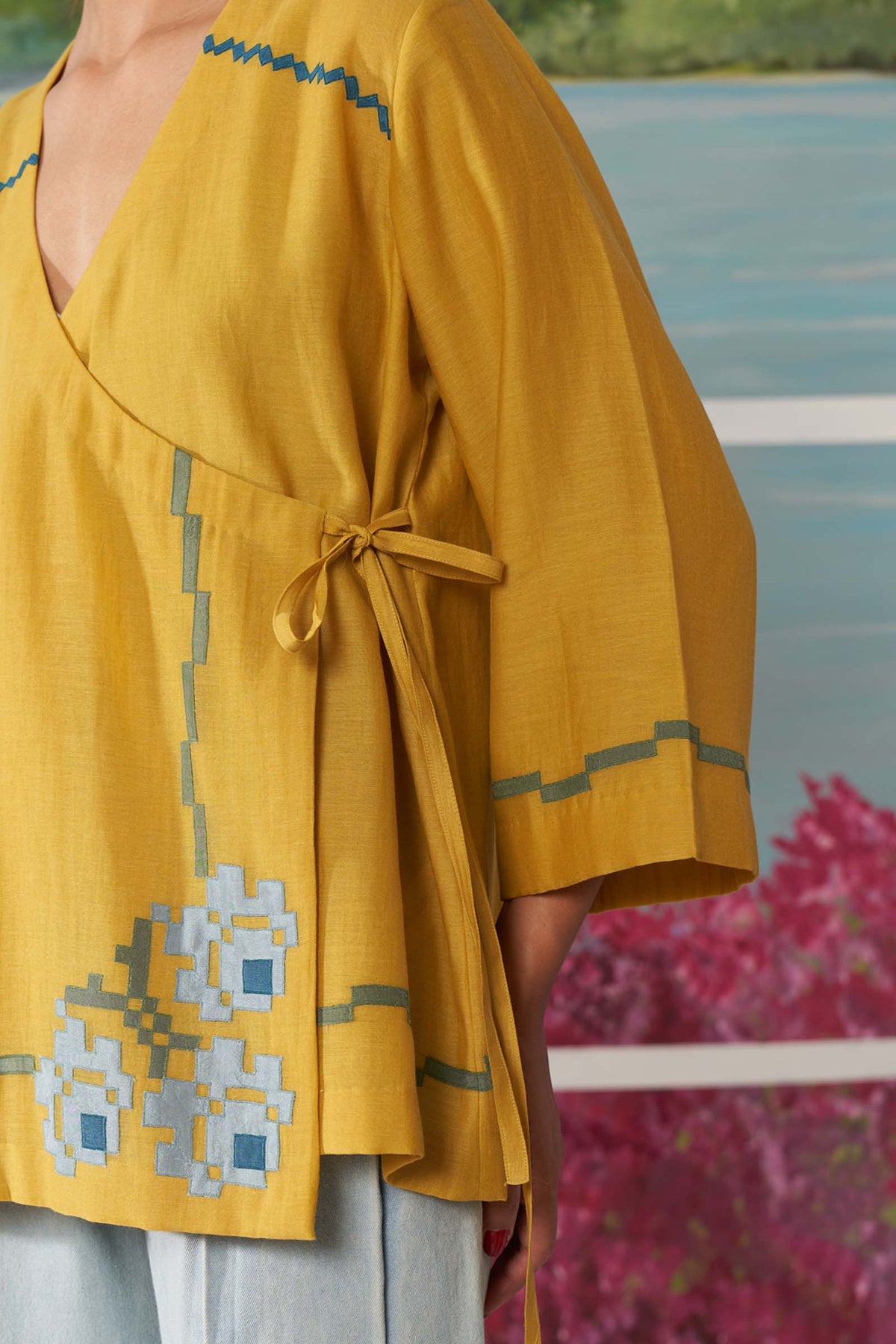 WRAP OVERLAP SHIRT