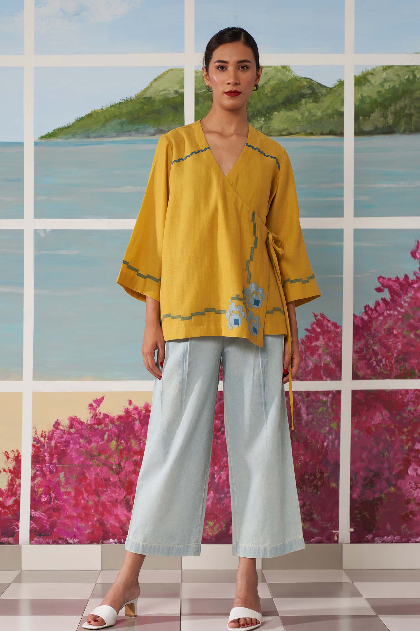 WRAP OVERLAP SHIRT