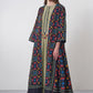 A-LINE GEOMETRIC FLORAL JACKET