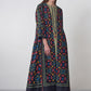 A-LINE GEOMETRIC FLORAL JACKET