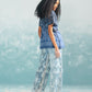 NILE SHIBORI BELTED BLOUSE