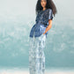 NILE SHIBORI BELTED BLOUSE