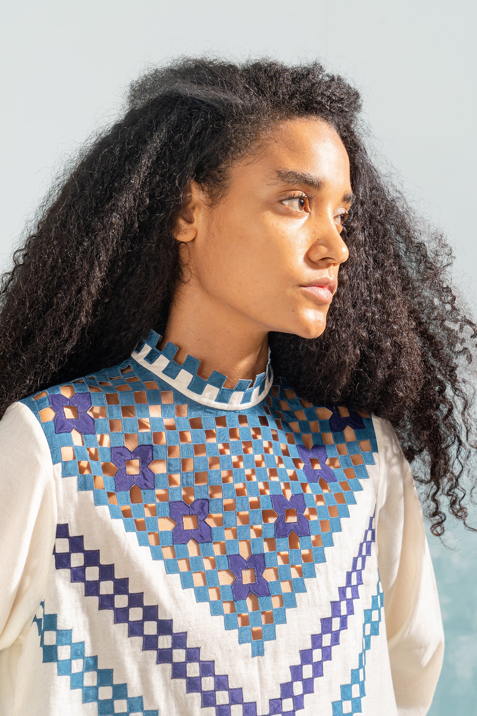 NILE CUTWORK CIRCULAR DRESS