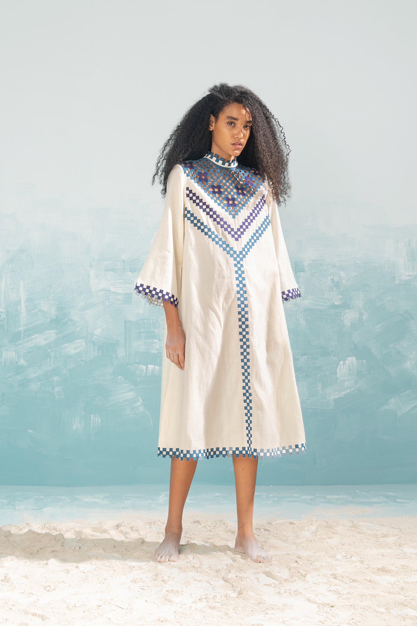 NILE CUTWORK CIRCULAR DRESS