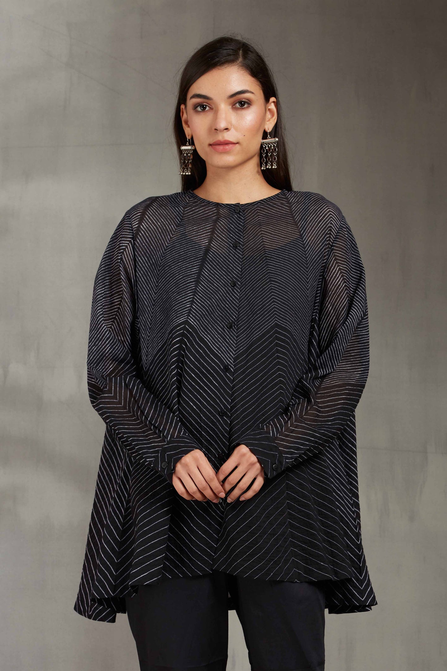 SHIBORI CIRCULAR SHIRT