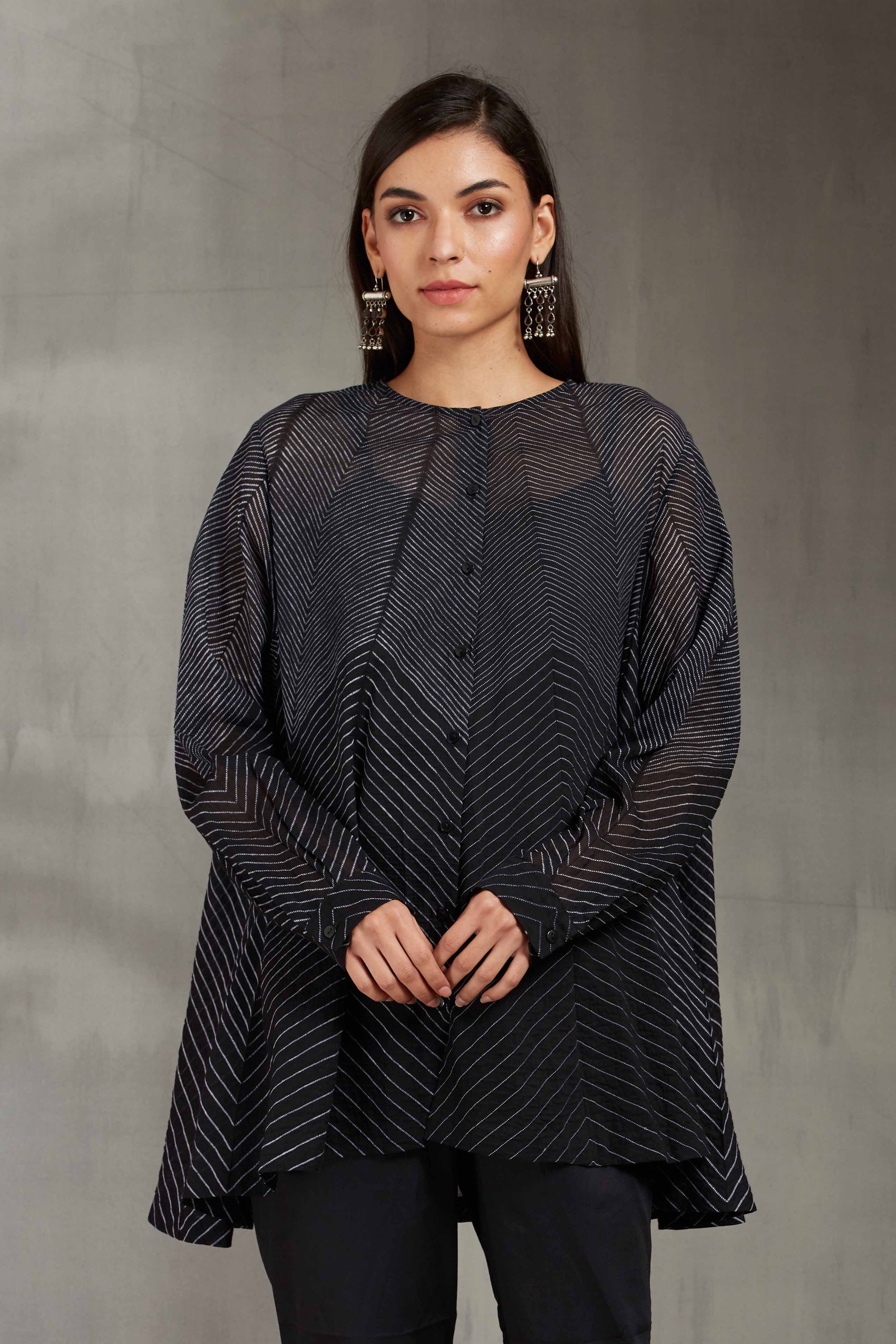 SHIBORI CIRCULAR SHIRT