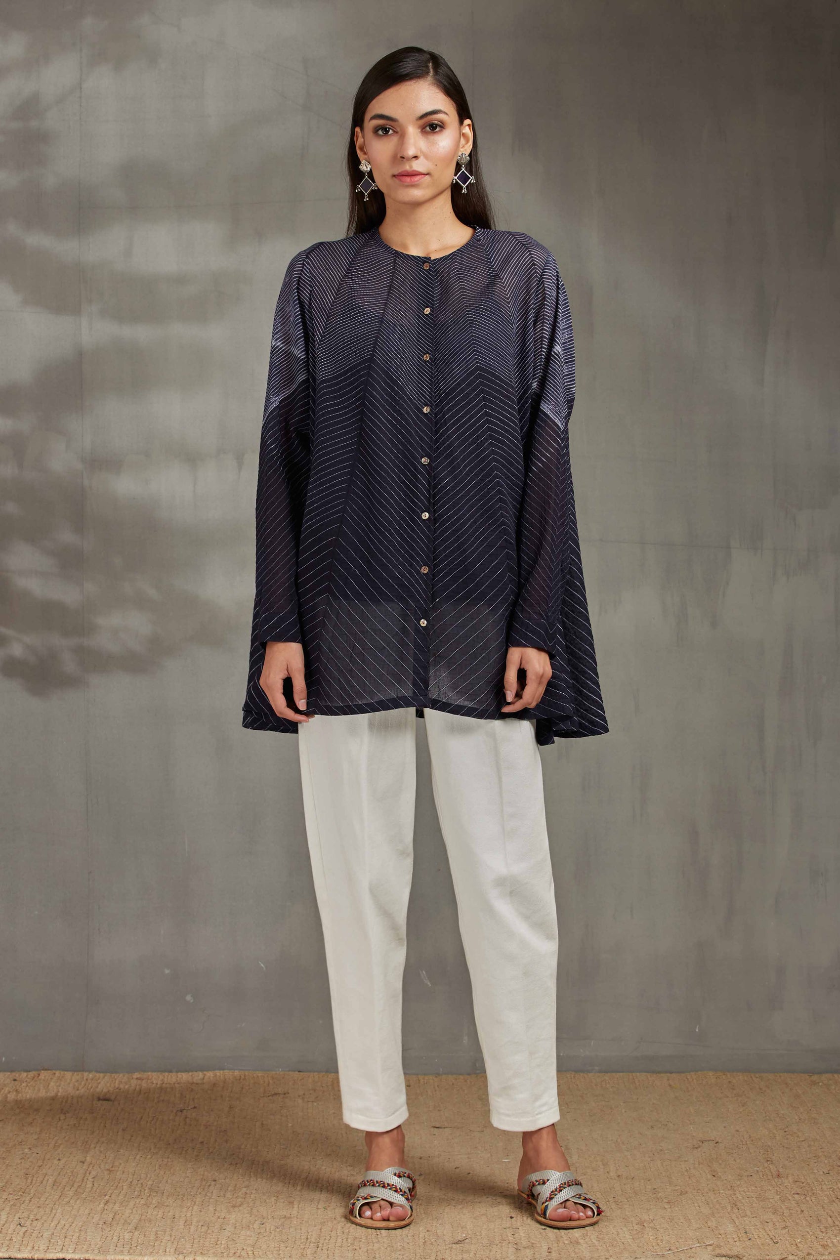 SHIBORI CIRCULAR SHIRT