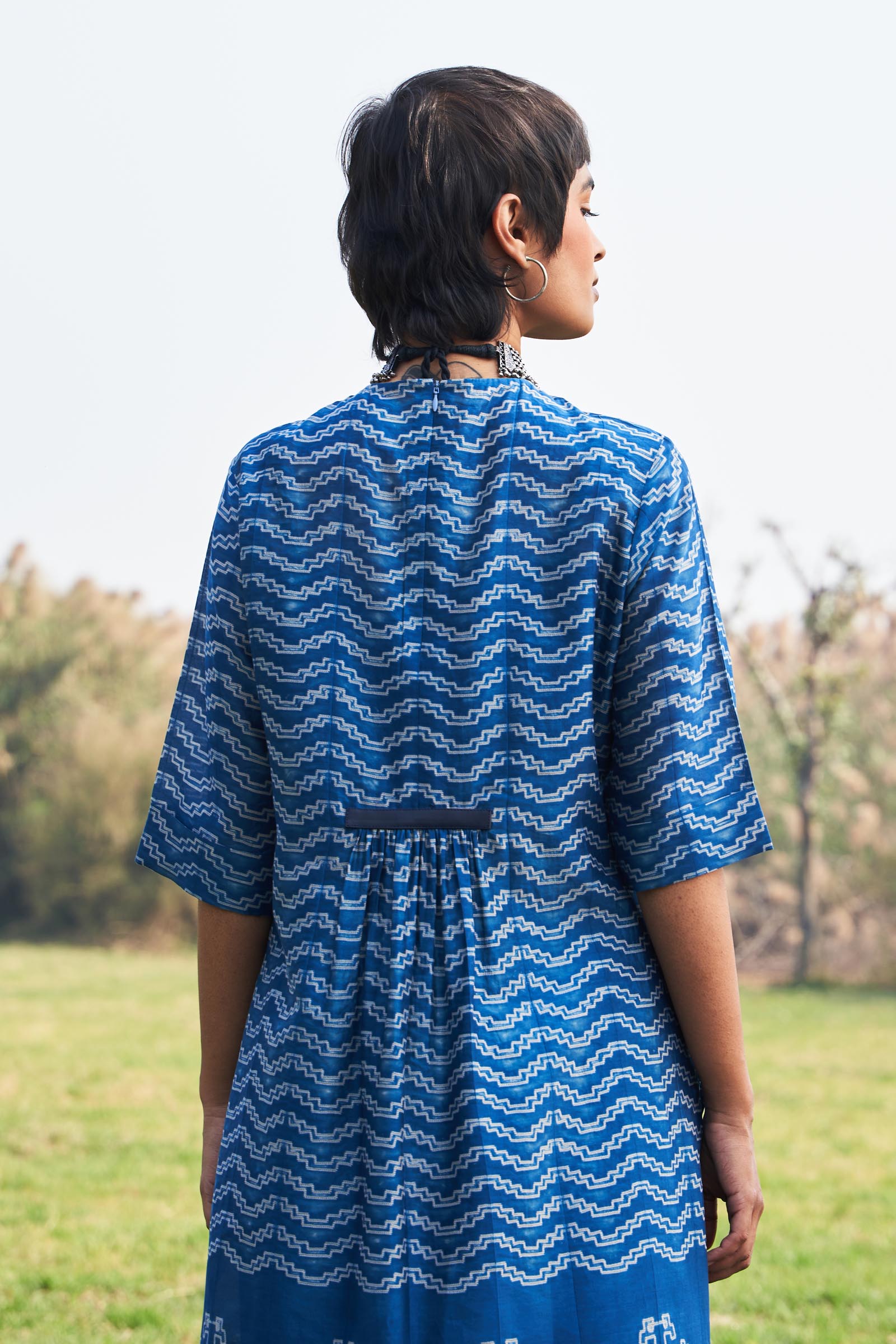 SHIBORI CENTER SLASH KAMEEZ
