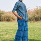 SHIBORI GATHERED BLOUSE