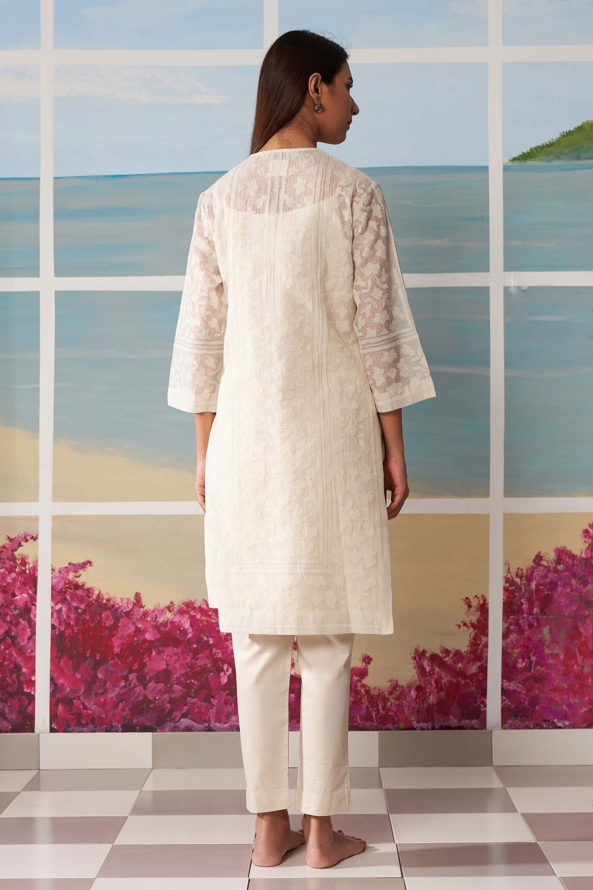 TONAL STRAIGHT KAMEEZ