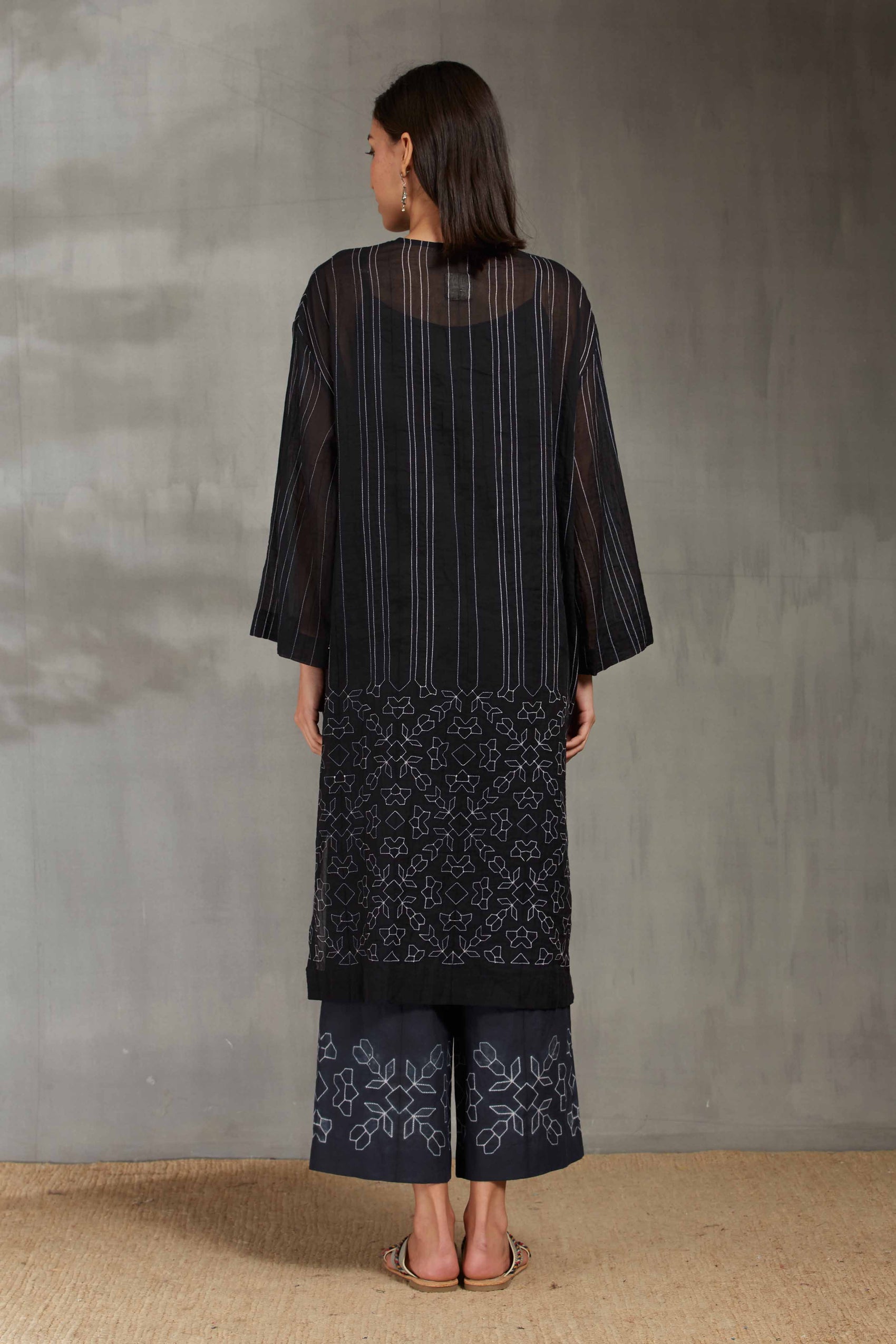SHIBORI DROP SHOULDER KAMEEZ