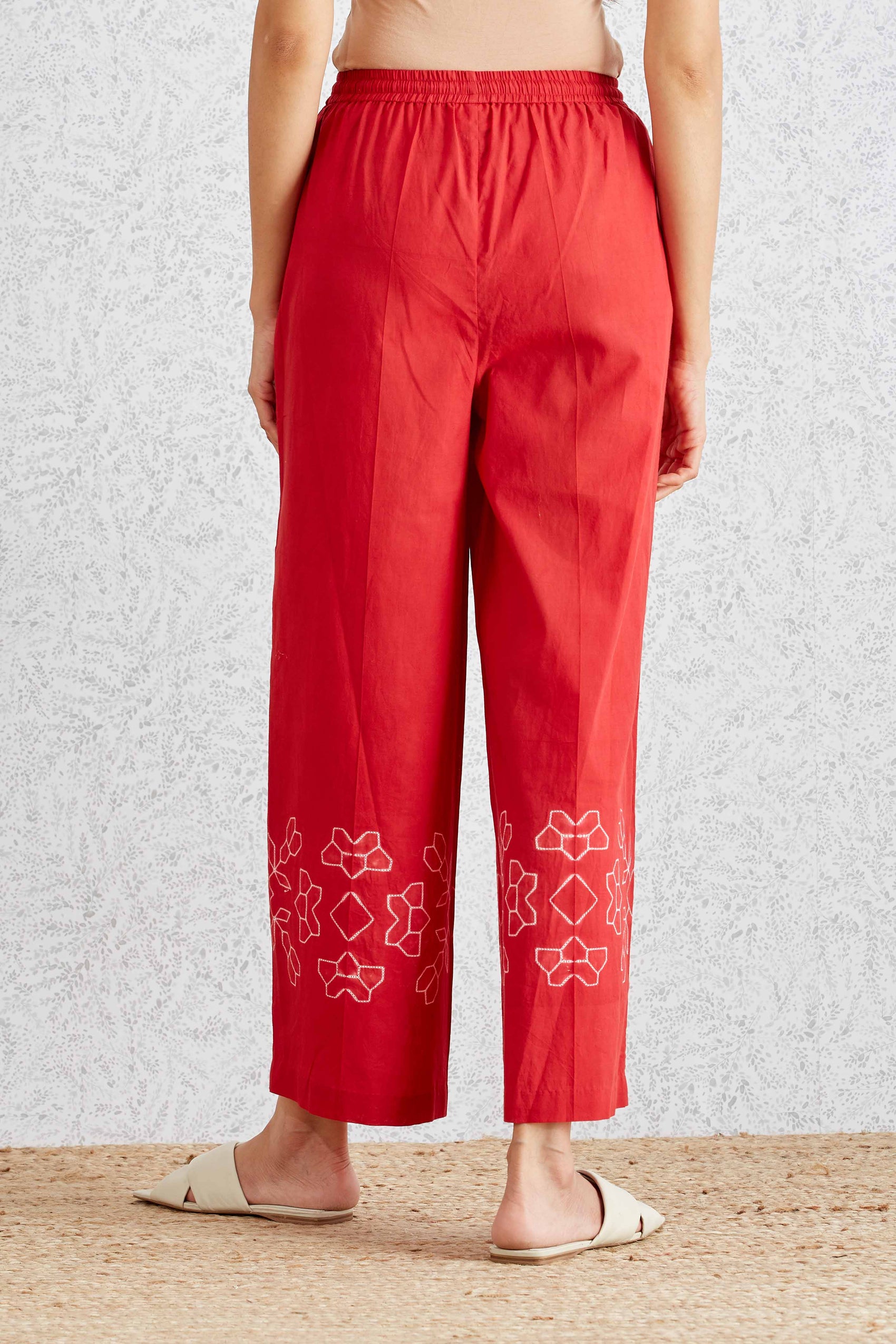 SHIBORI FLORAL PANTS