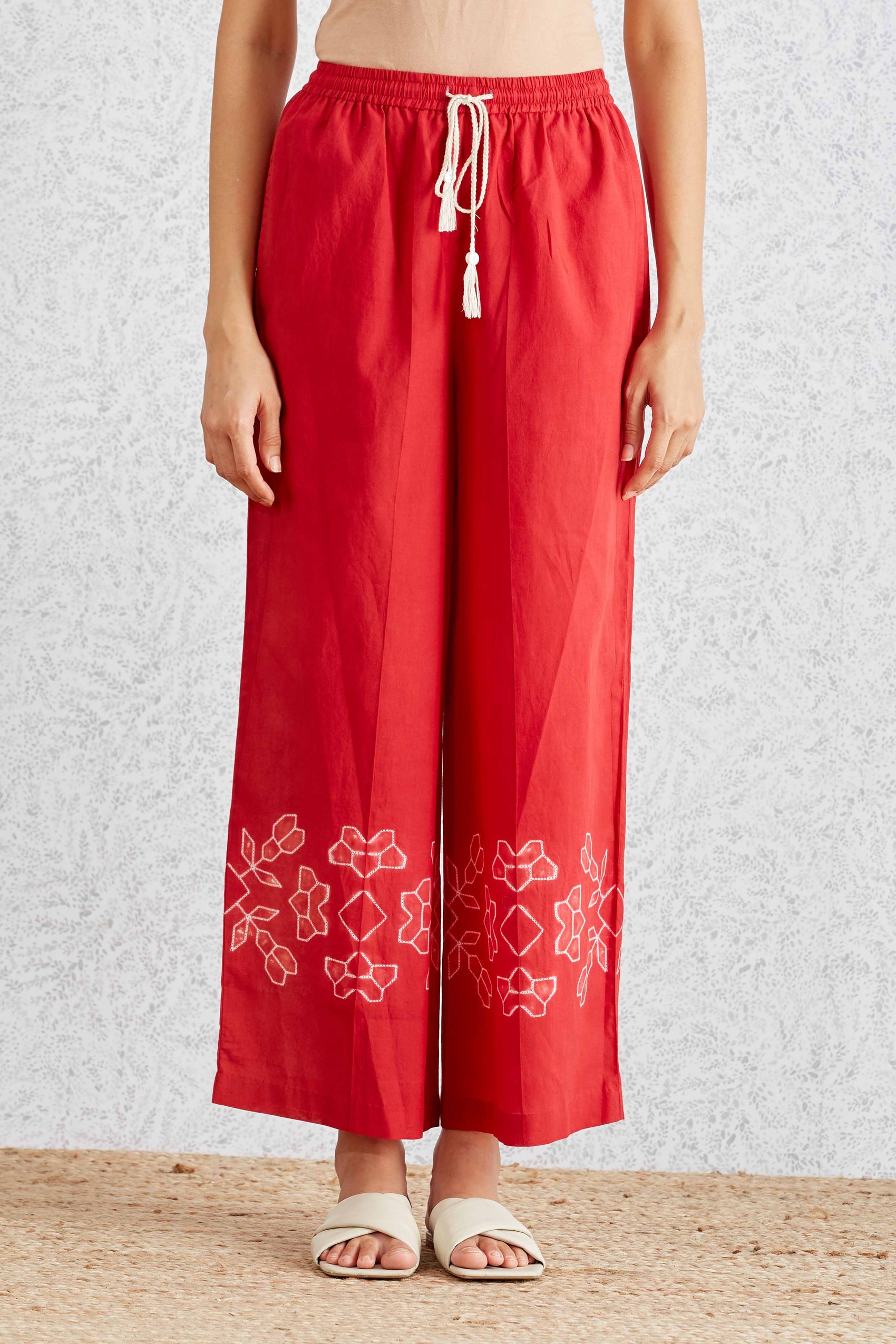 SHIBORI FLORAL PANTS