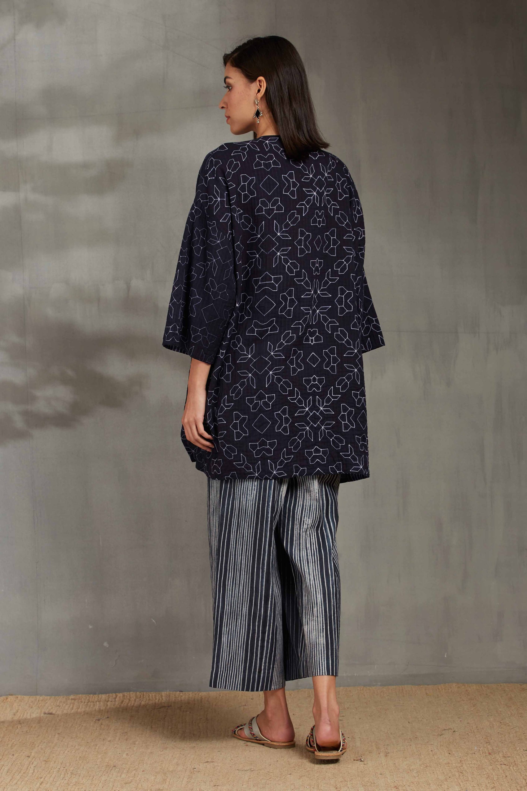 SHIBORI FALL COLLAR JACKET