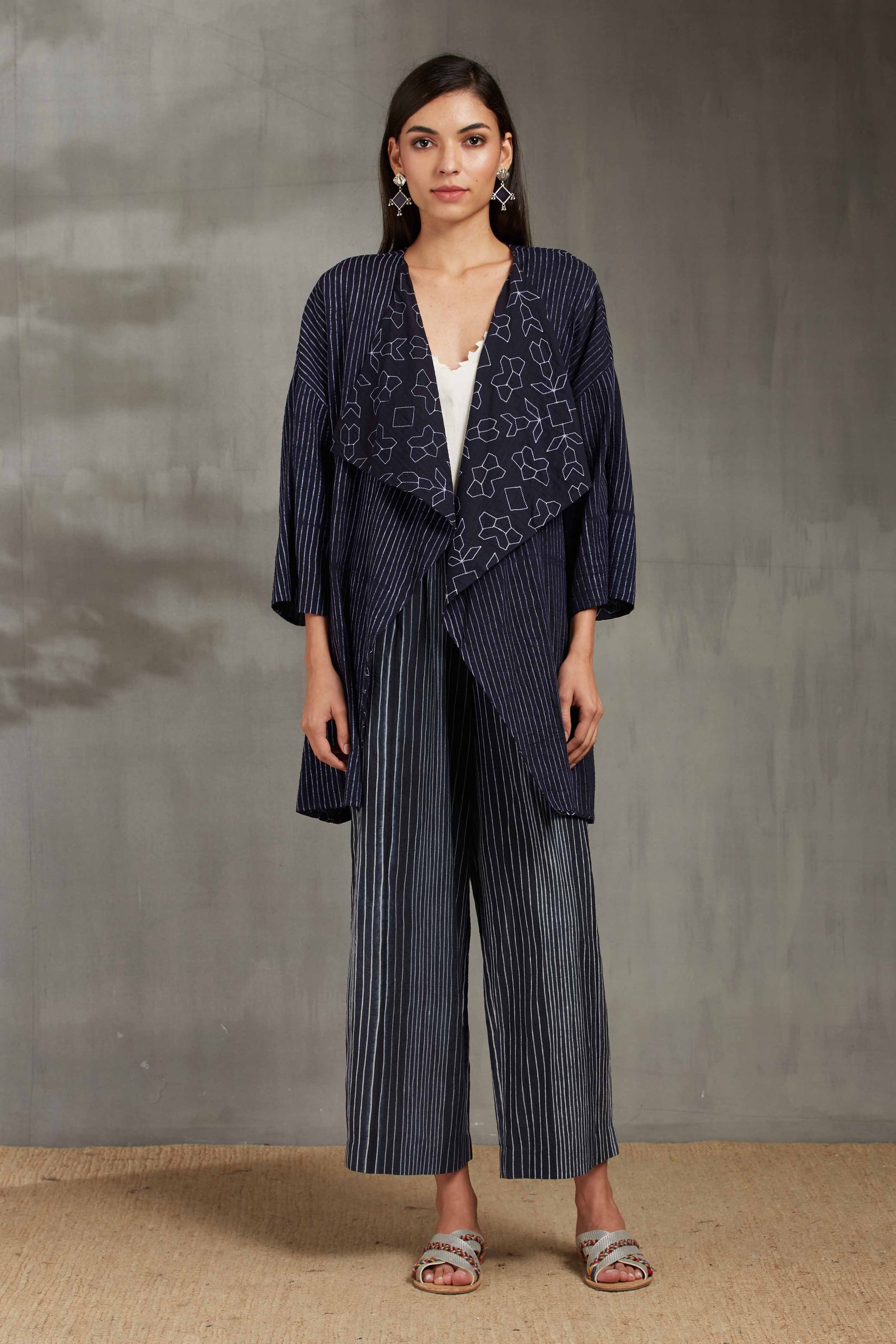SHIBORI FALL COLLAR JACKET