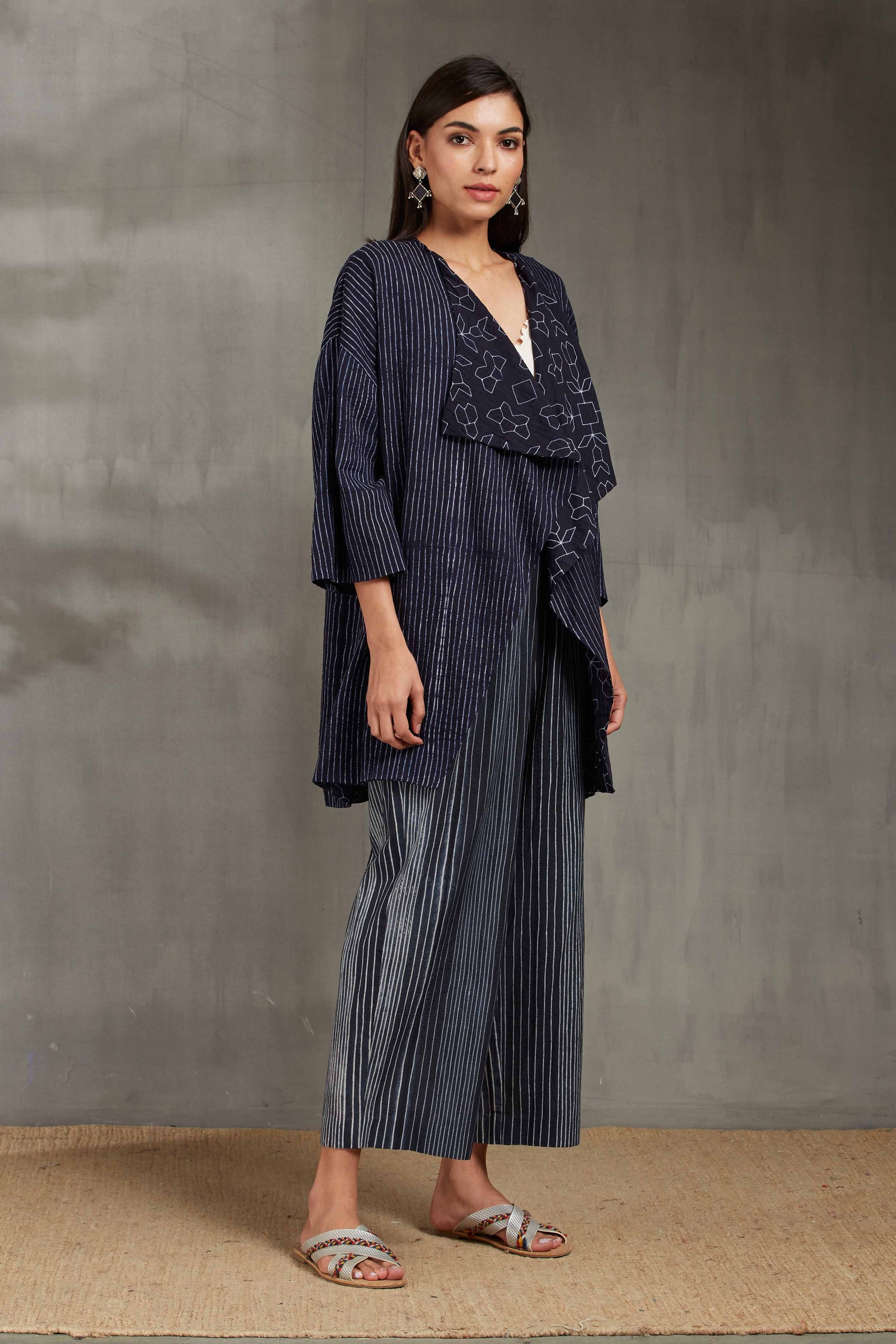 SHIBORI FALL COLLAR JACKET