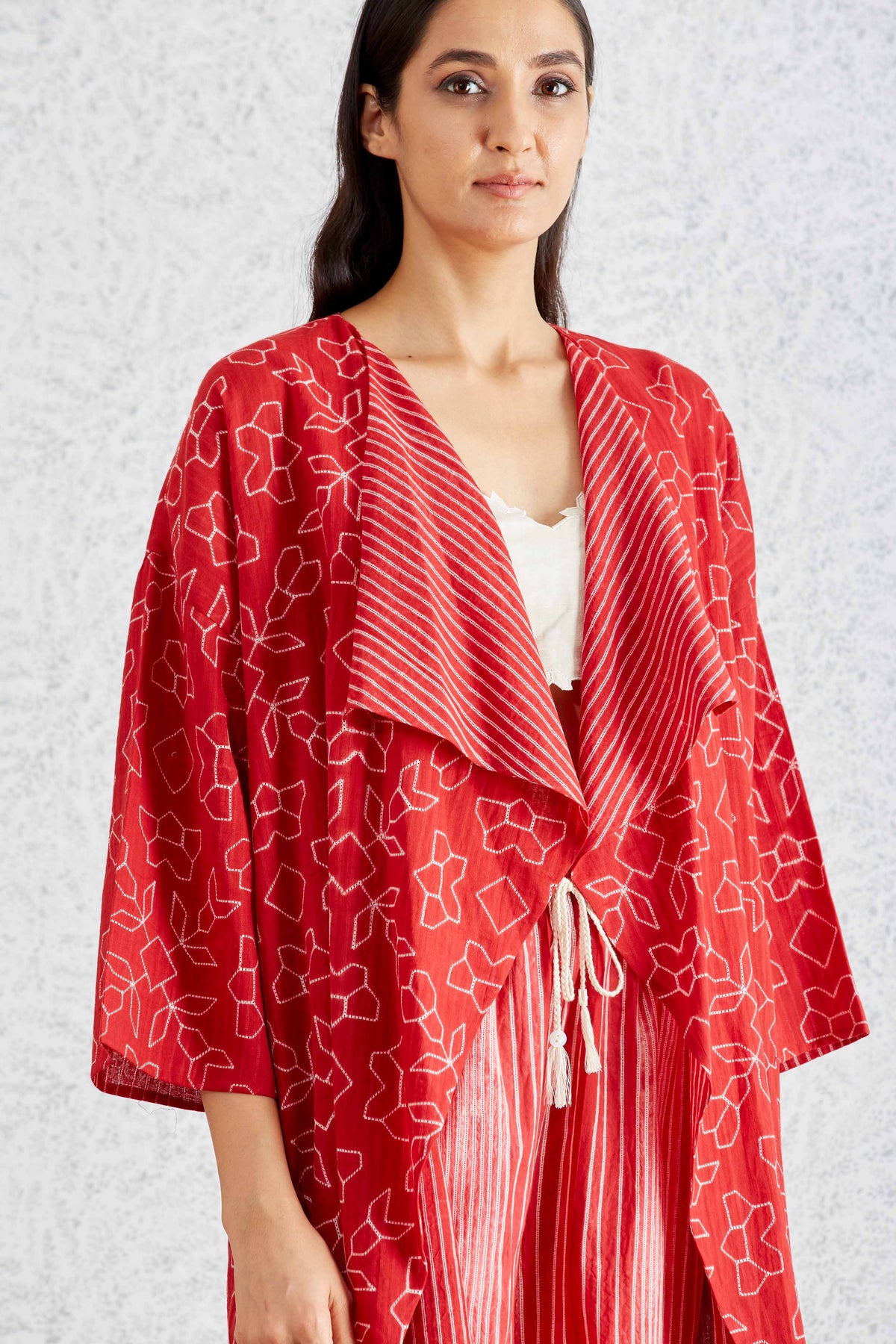 SHIBORI FALL COLLAR JACKET