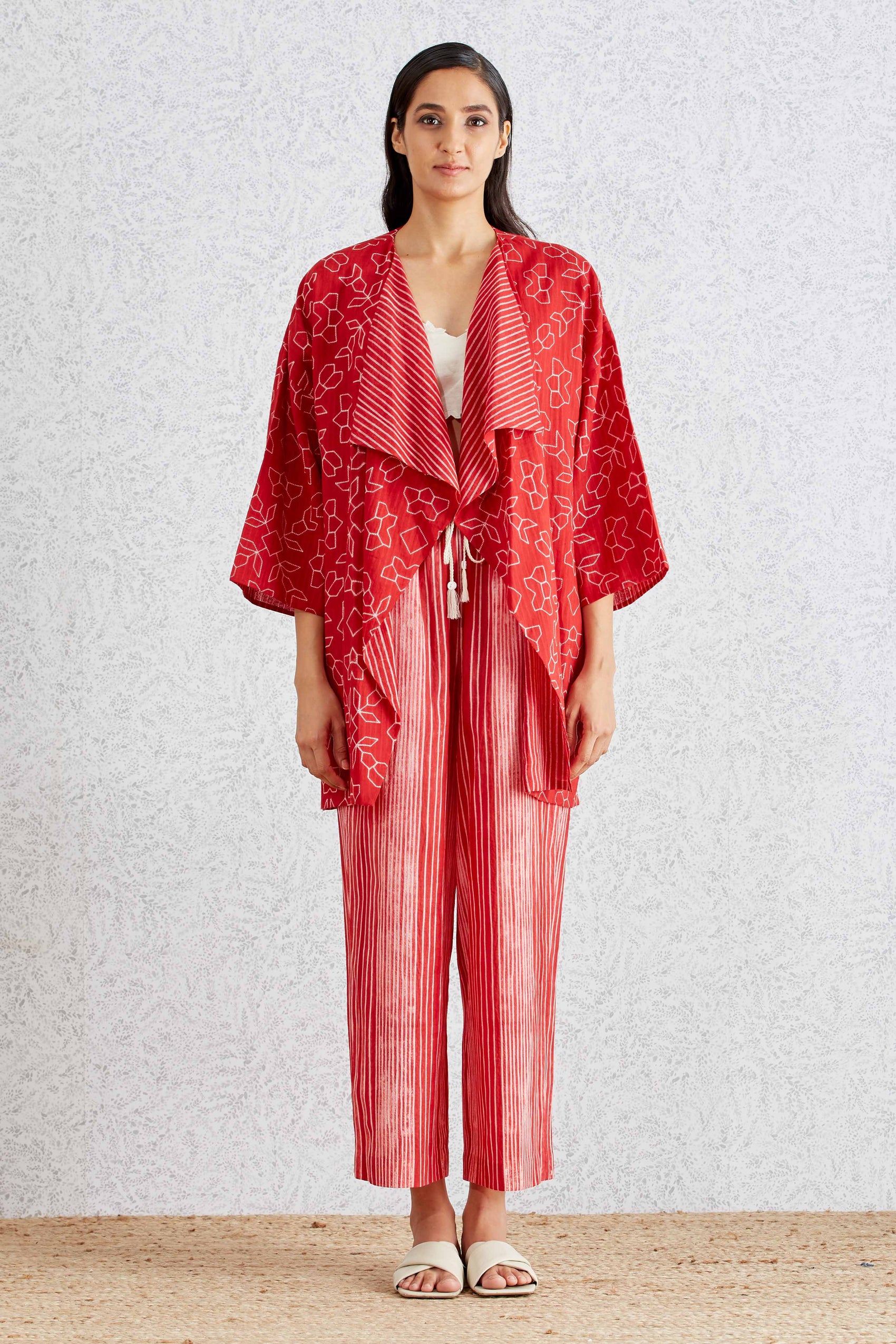 SHIBORI FALL COLLAR JACKET