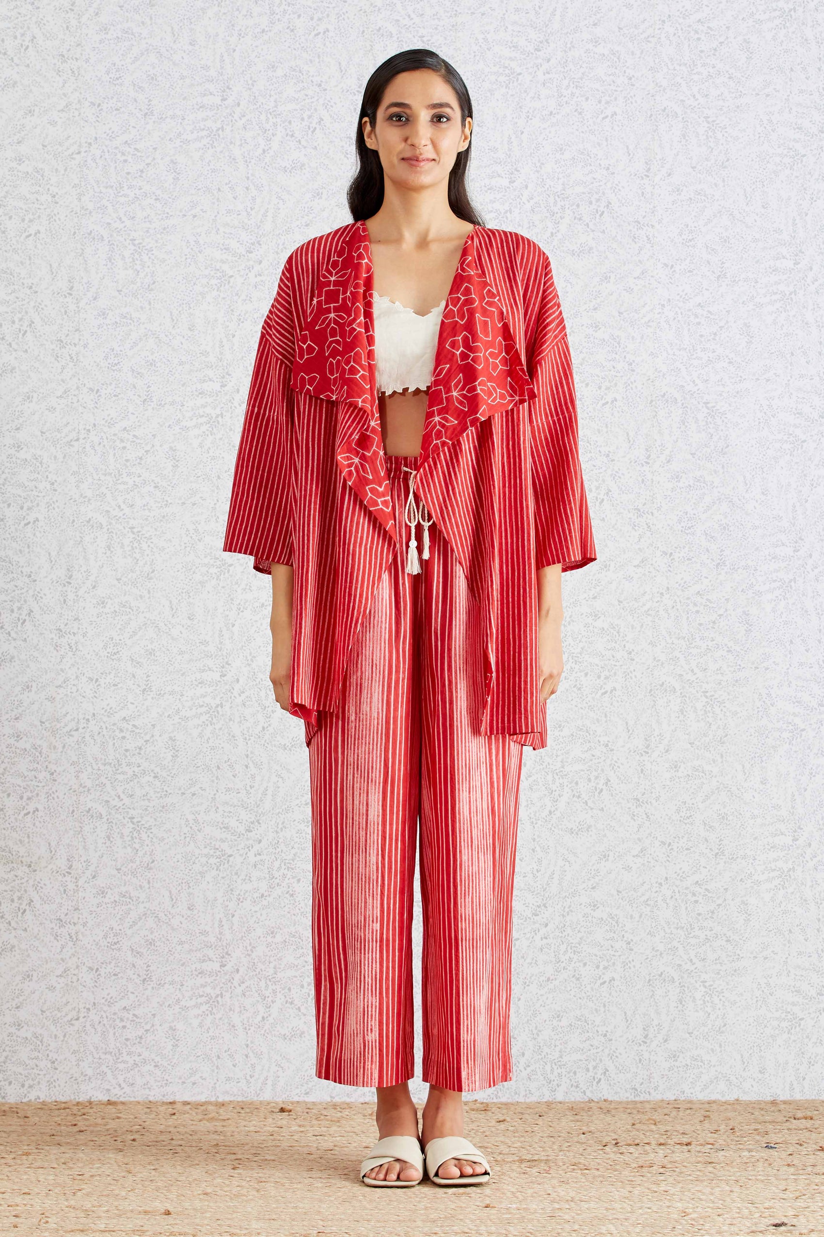 SHIBORI FALL COLLAR JACKET