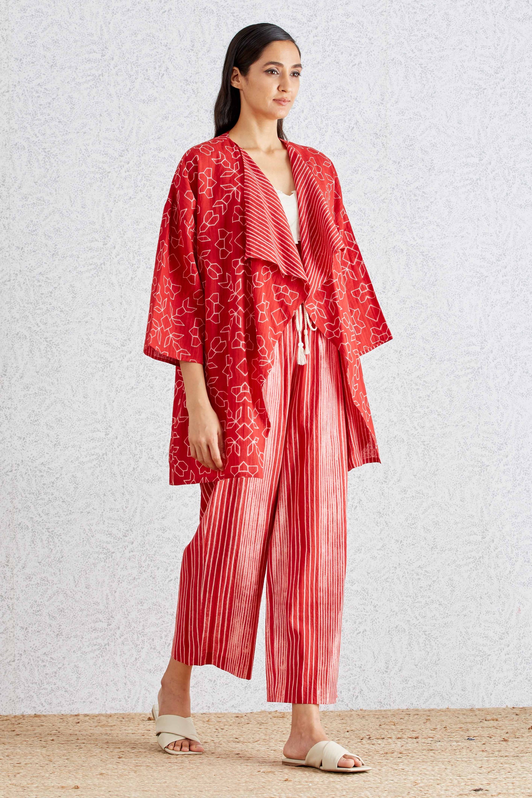 SHIBORI FALL COLLAR JACKET