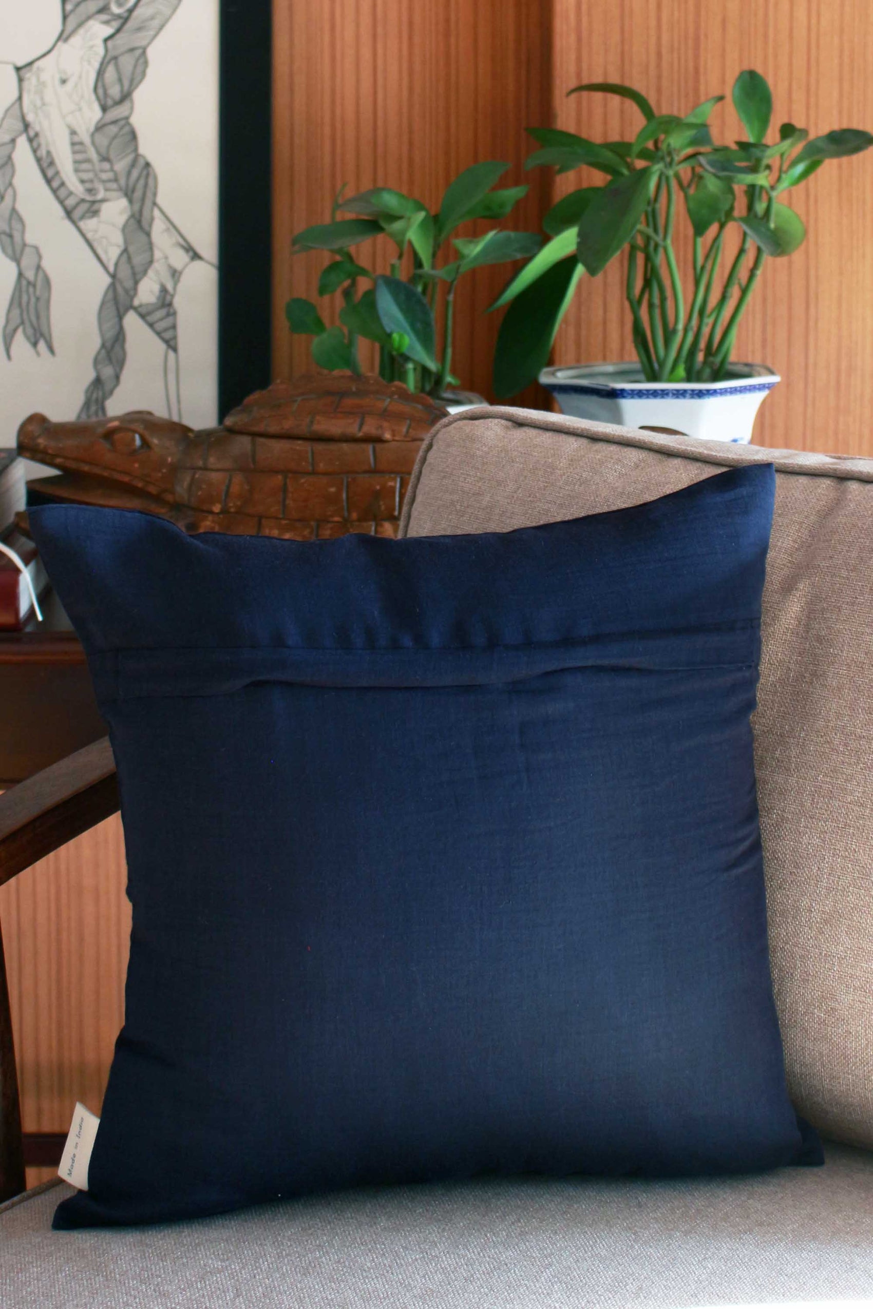 FLORAL BORDER CUSHION