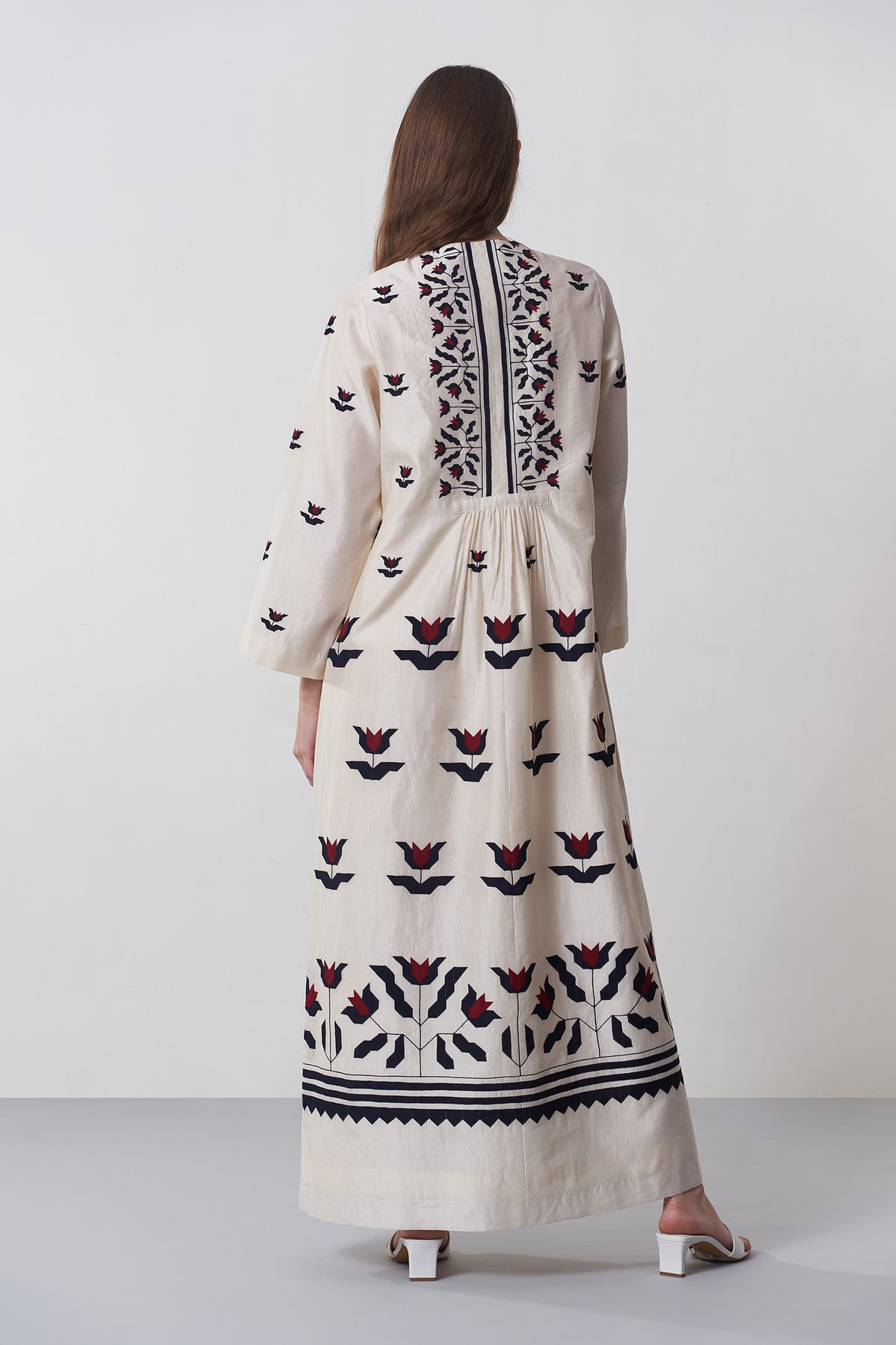 CENTRE SLASH GATHER DRESS