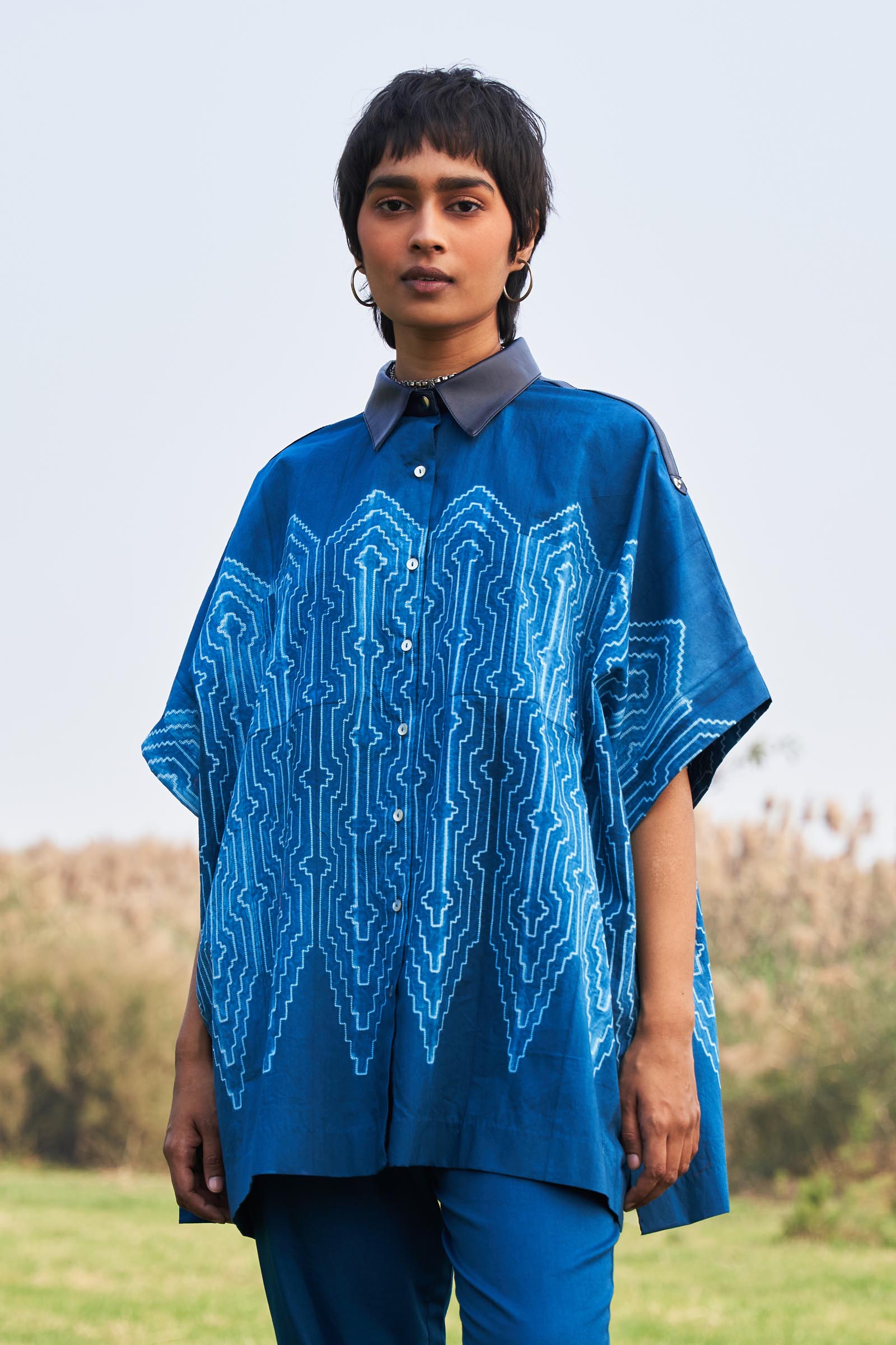 SHIBORI KAFTAN SHIRT