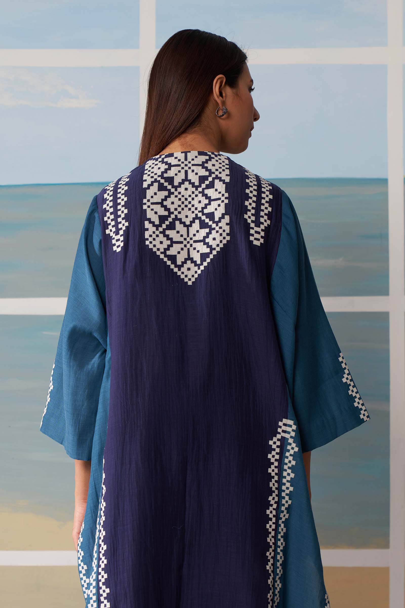 PANELLED KAFTAN KAMEEZ
