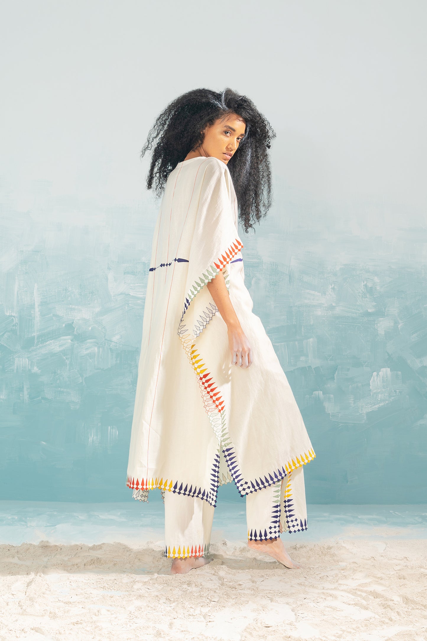 NILE MULTI-APPLIQUE' KAFTAN