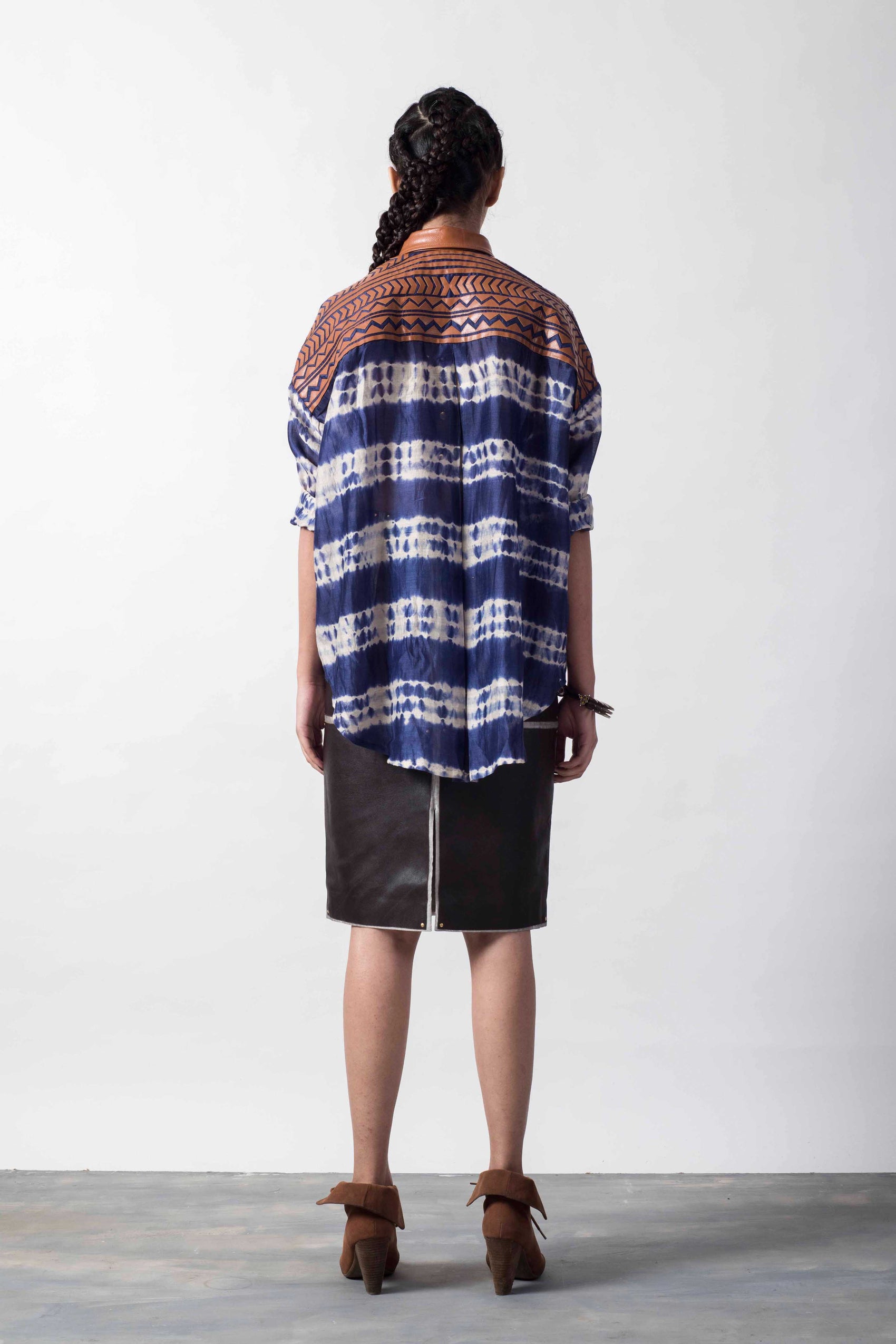 SHIBORI LAPLQ BOX SHIRT