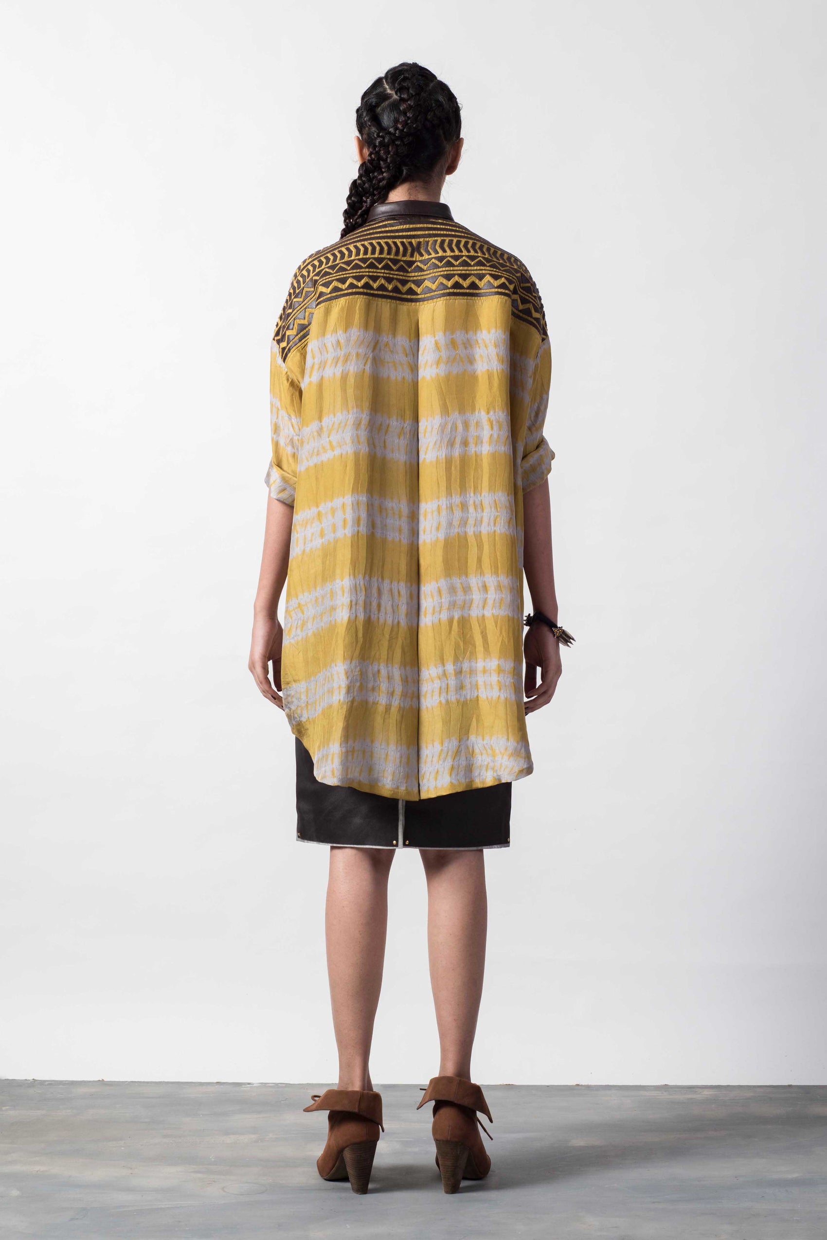 SHIBORI LAPLQ BOX SHIRT