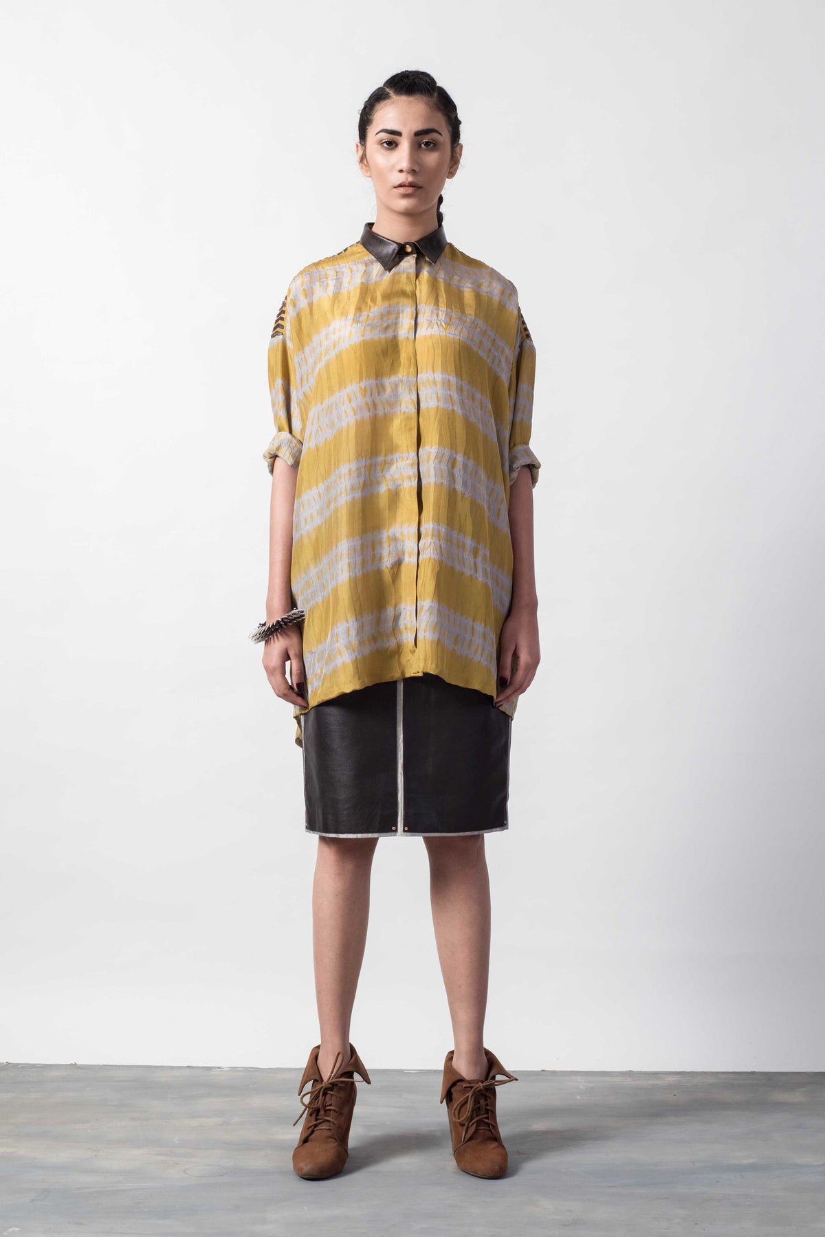 SHIBORI LAPLQ BOX SHIRT