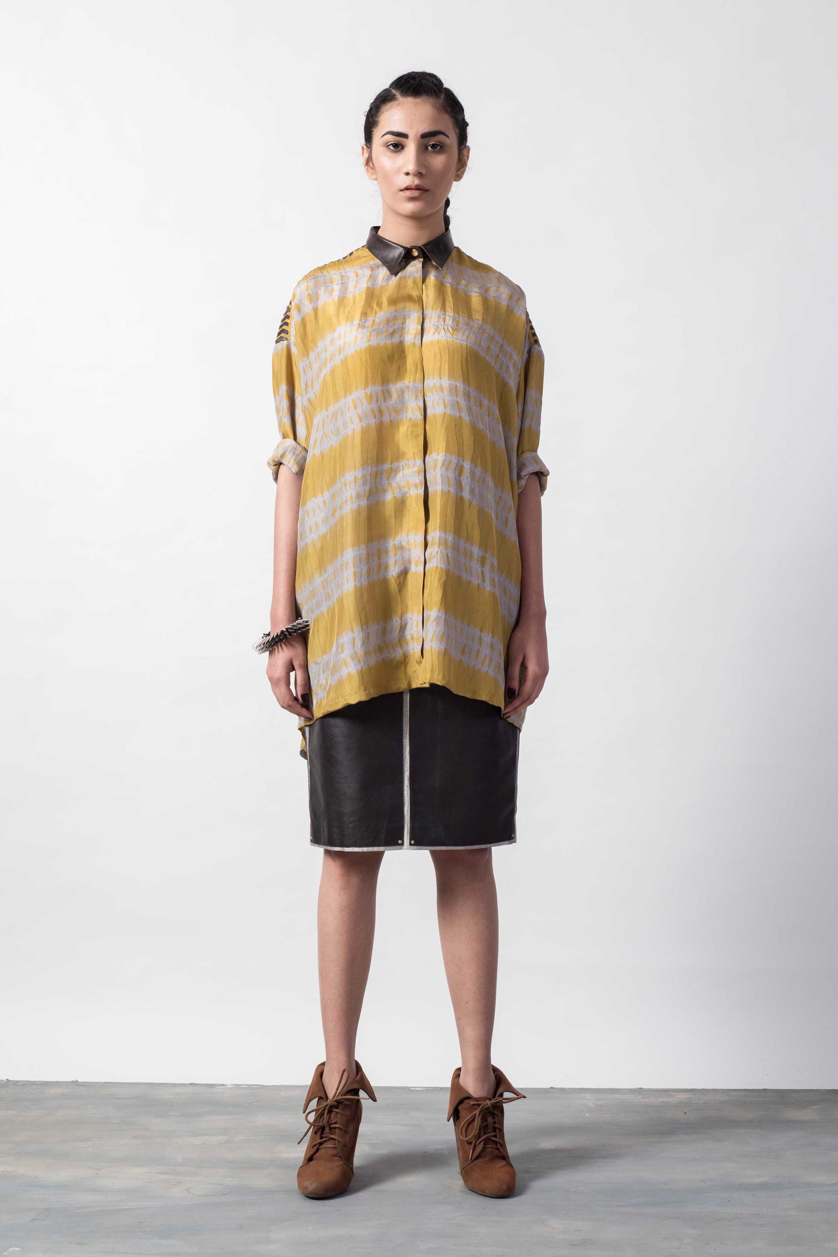 SHIBORI LAPLQ BOX SHIRT