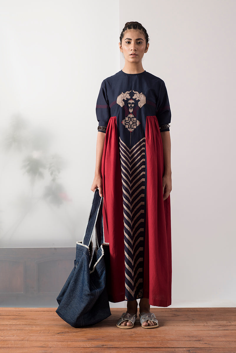 SIDE GATHER DRESS