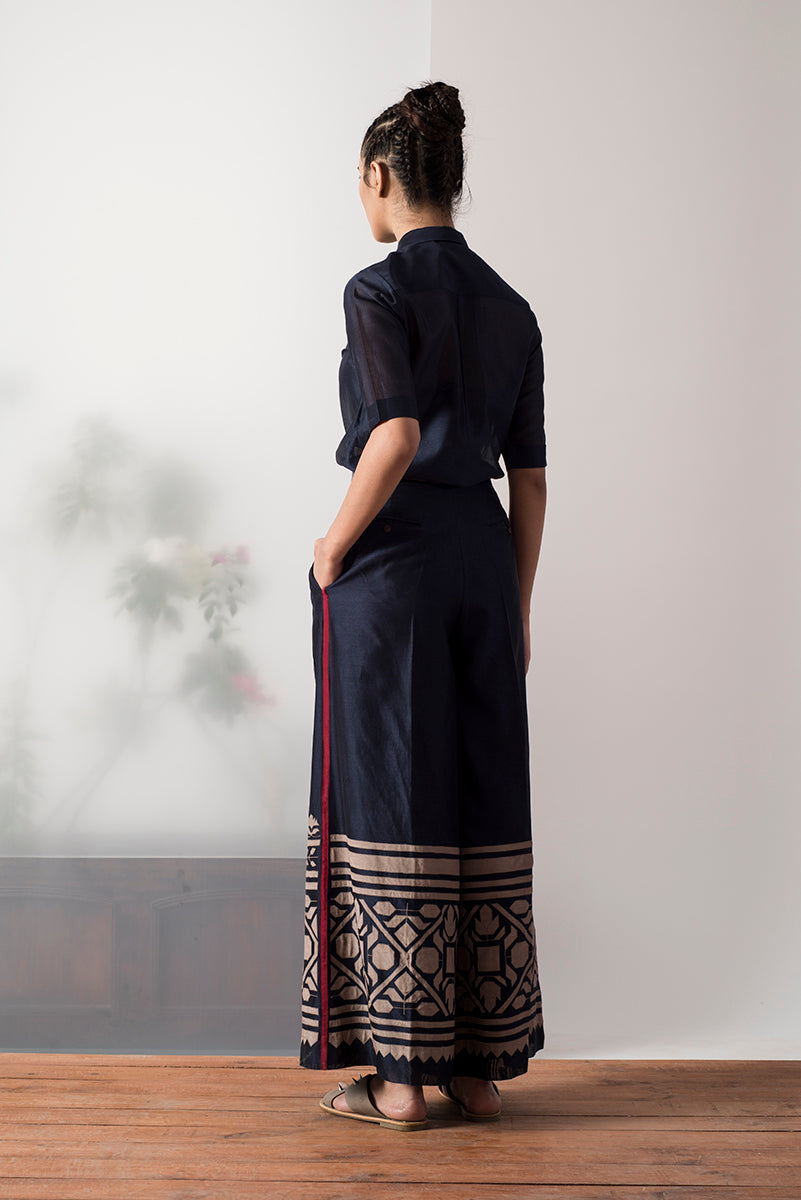 WIDE APPLIQUE' JUMPSUIT