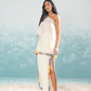 NILE MULTI-APPLIQUE' OFF SHOULDER SHIRT