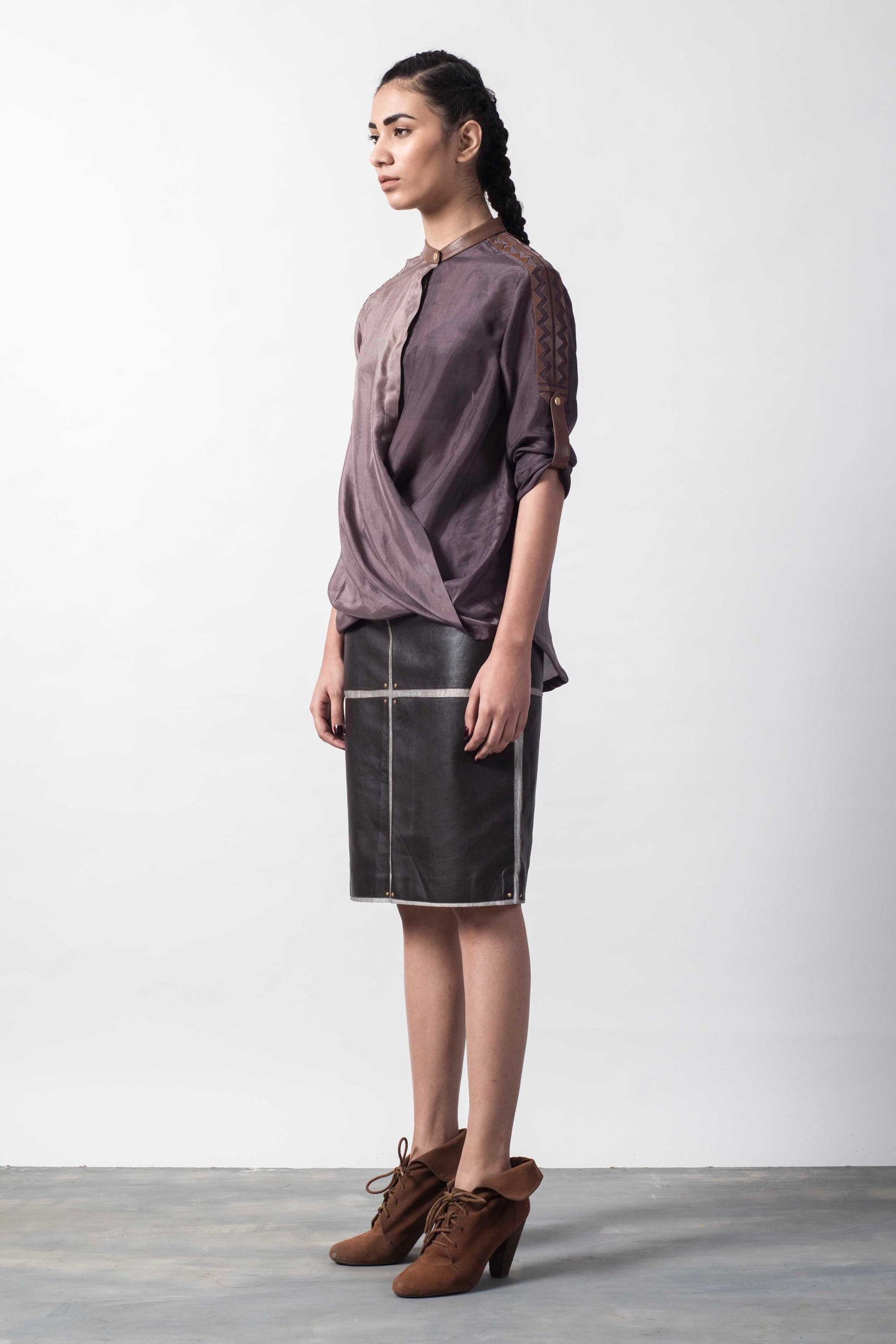 OMBRE TWISTED SHIRT