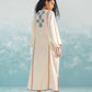 NILE TRIBAL APPLIQUE' KAFTAN DRESS