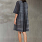 SHIBORI PLEATED DRESS