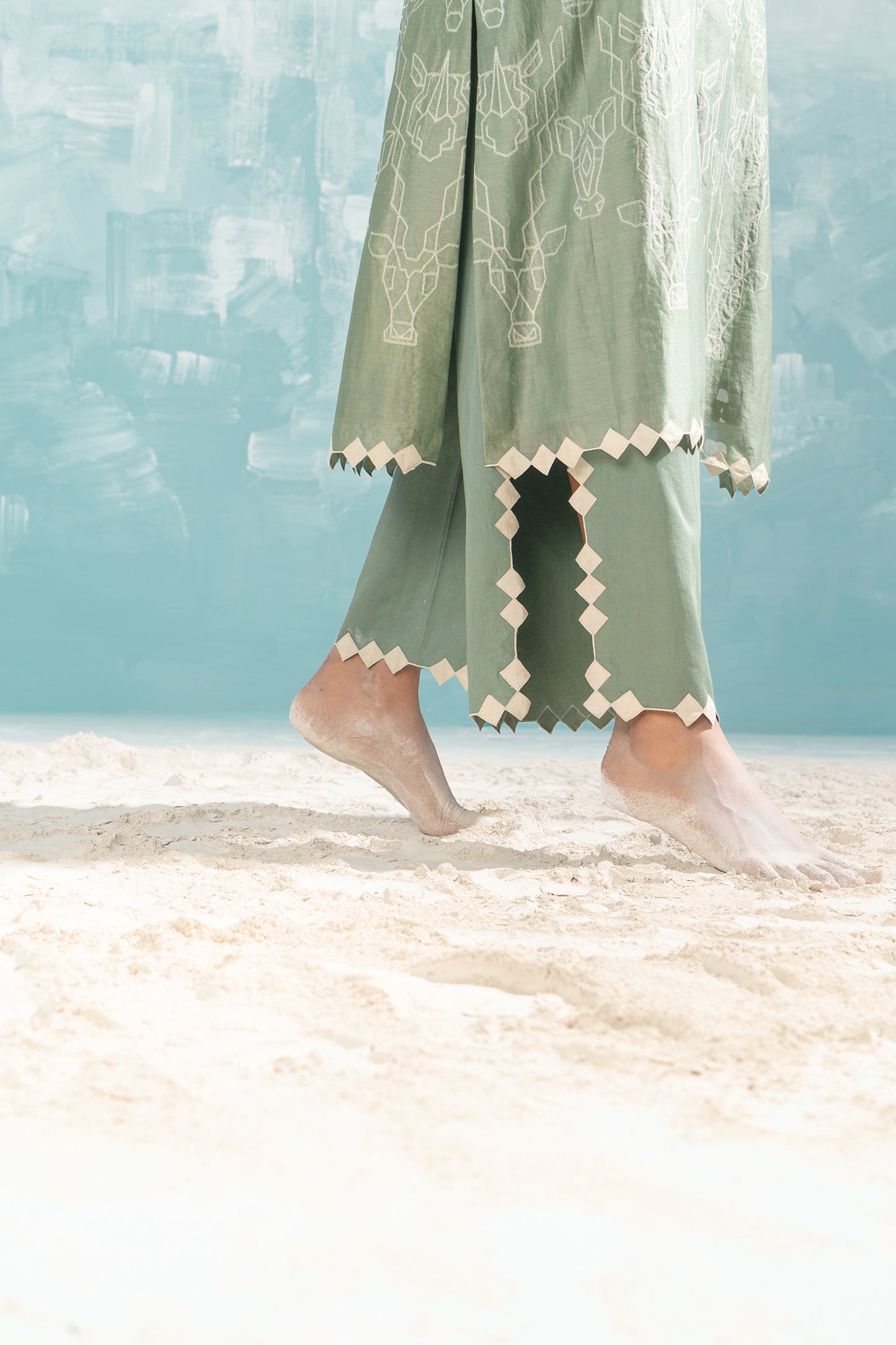 NILE SHIBORI KAMEEZ